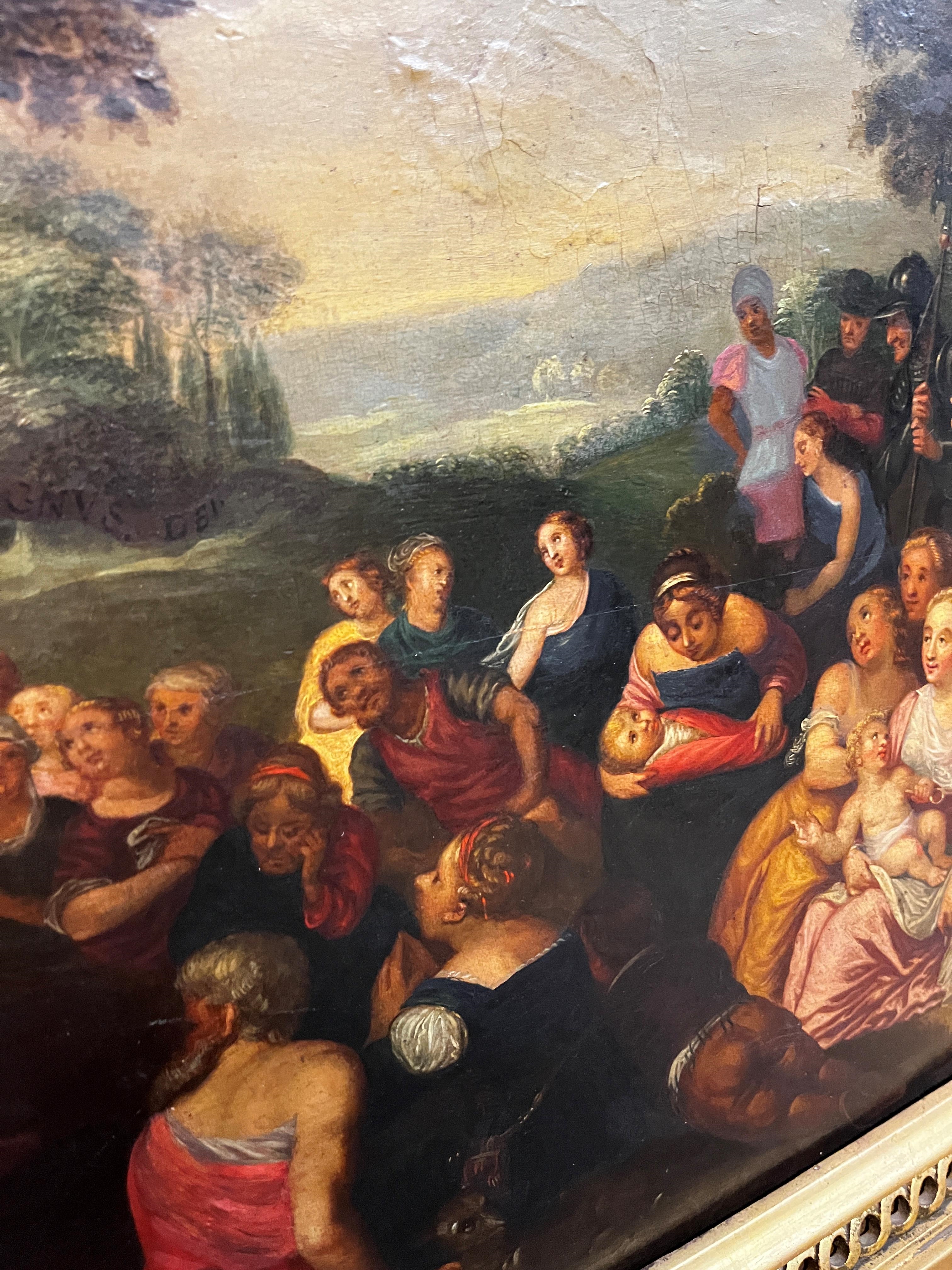 Artwork by Otto van Veen, St John the Baptist preaching in the wilderness, Made of Oil On Panel