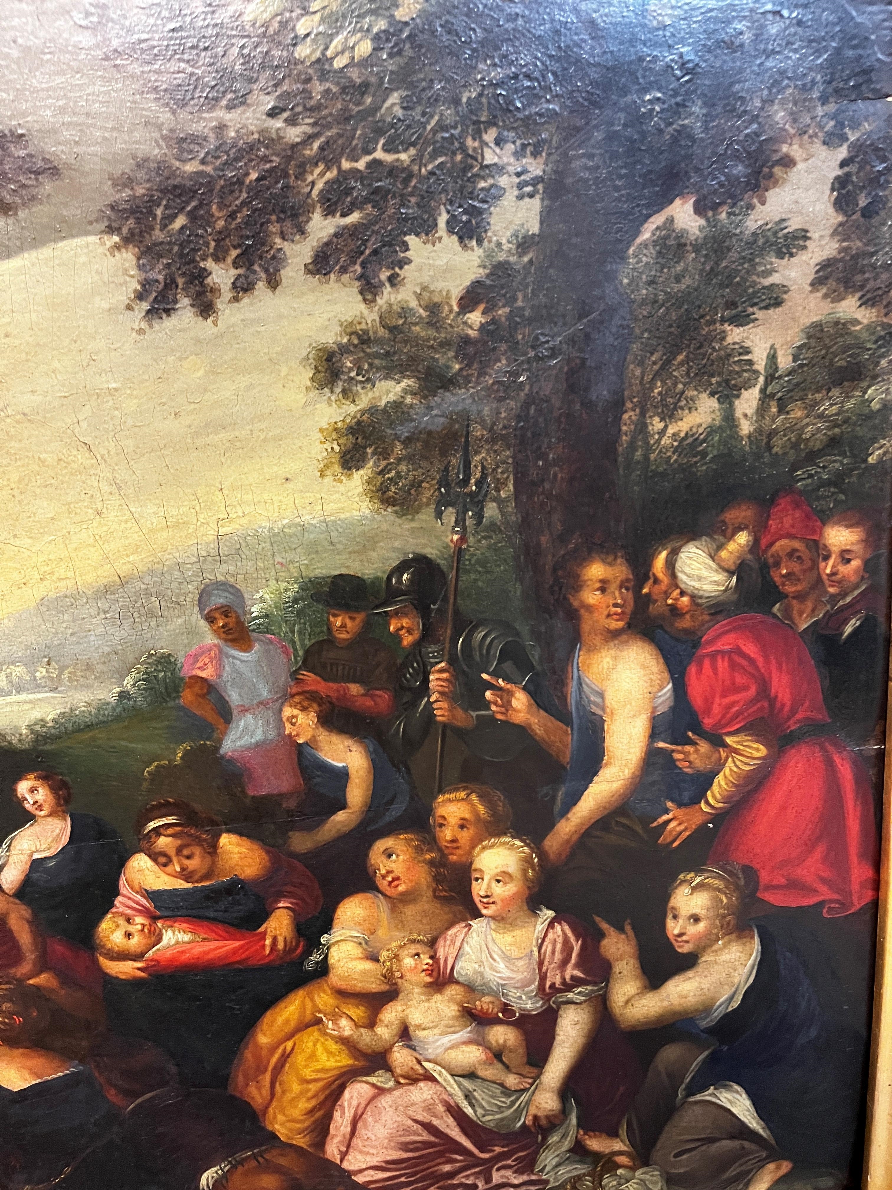 Artwork by Otto van Veen, St John the Baptist preaching in the wilderness, Made of Oil On Panel