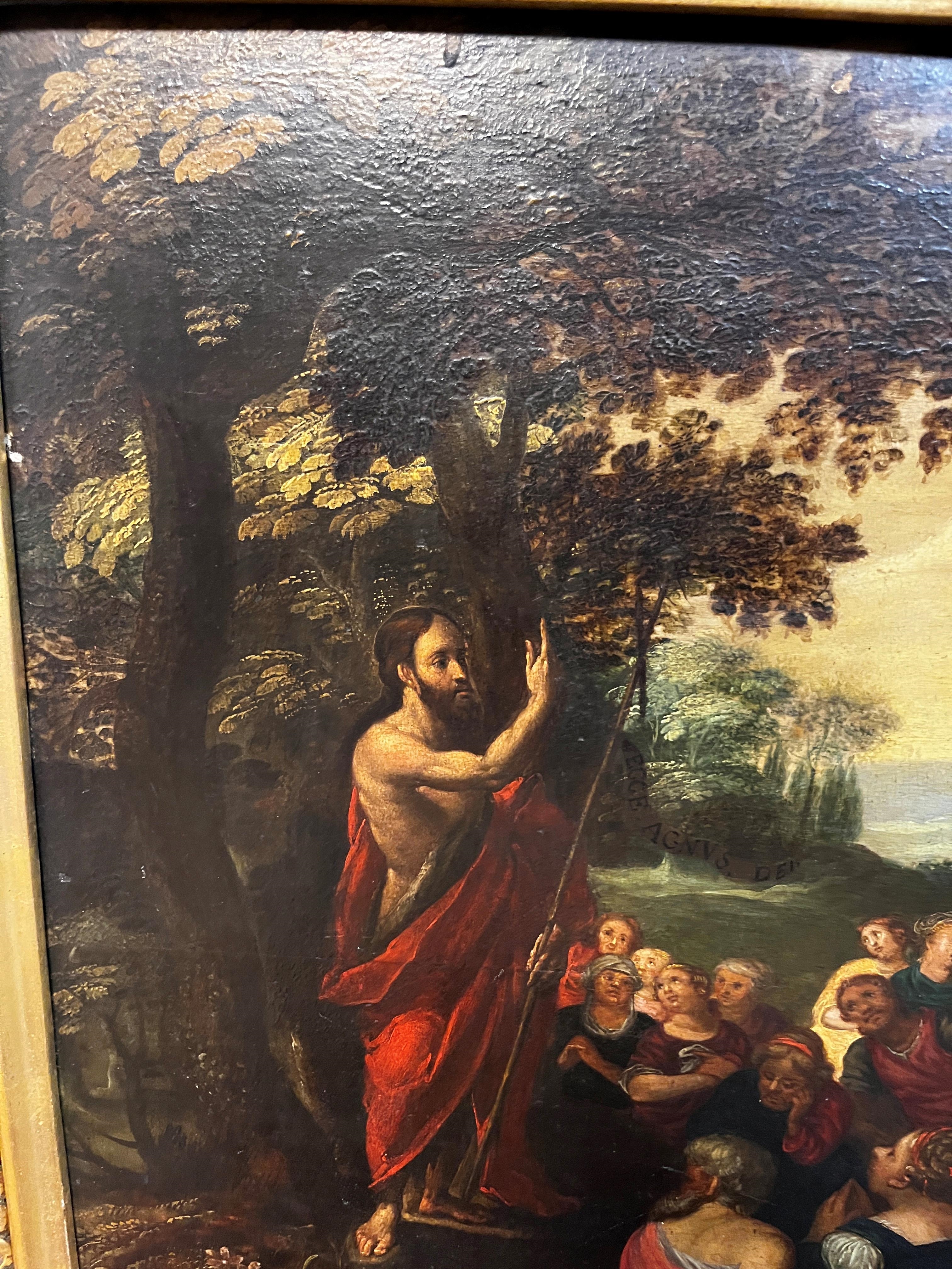 Artwork by Otto van Veen, St John the Baptist preaching in the wilderness, Made of Oil On Panel