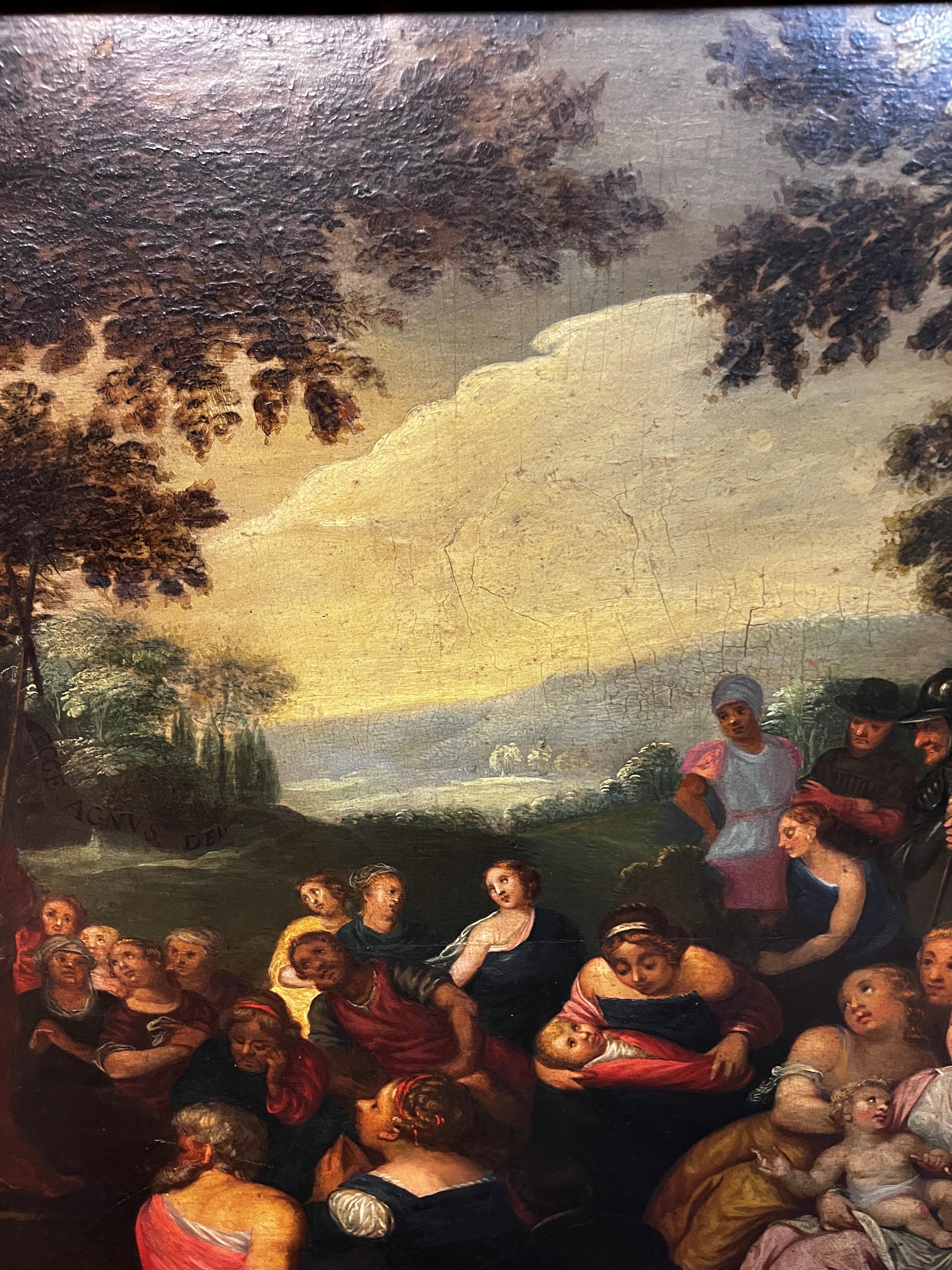 Artwork by Otto van Veen, St John the Baptist preaching in the wilderness, Made of Oil On Panel