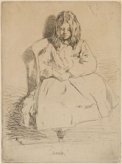 Annie Seated - James Abbott McNeill Whistler