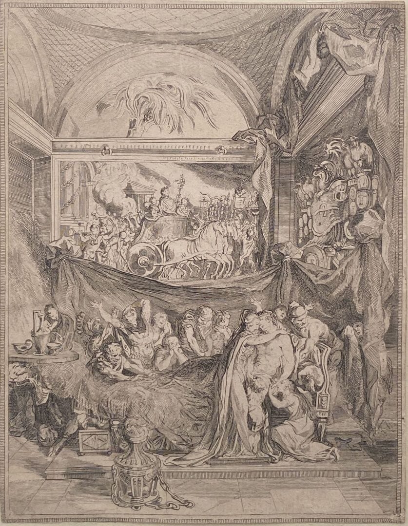 Gabriel Jacques de Saint-Aubin | The Death of Germanicus | MutualArt