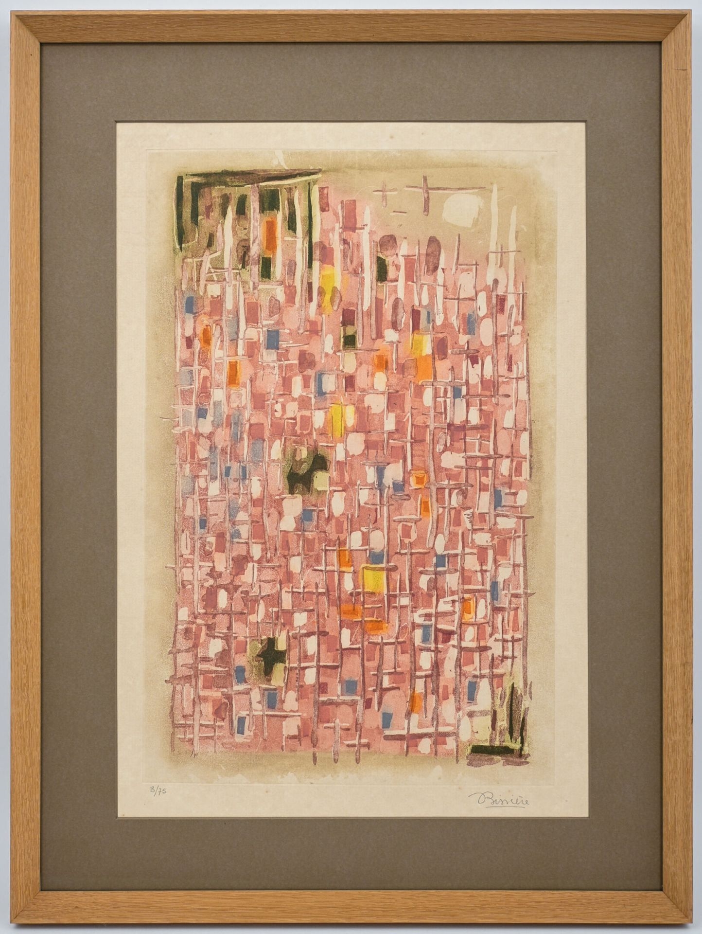 Artwork by Roger Bissière, Abstract composition, Made of Etching