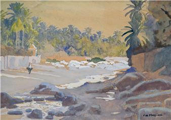 North African Landscape - François Marie de Marliane
