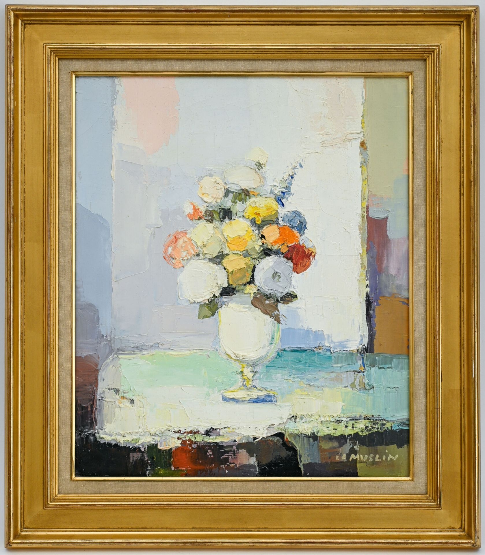Artwork by Joseph A. Muslin, Bouquet, Made of Oil On Canvas