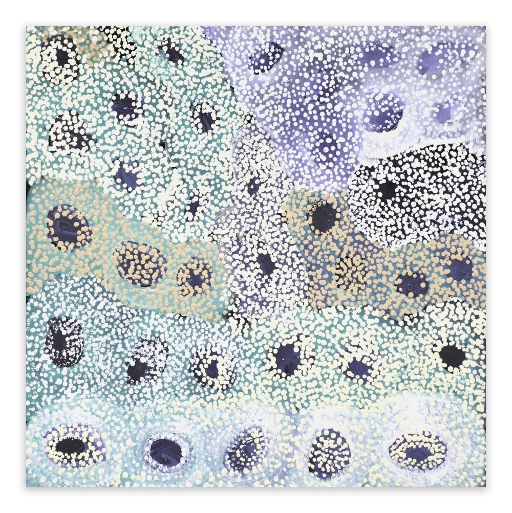 Artwork by Bugai Whyoulter Purungu, Minyi Puru, Made of Acrylic On Linen