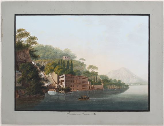 Pliniana am Commer See by L. Hess, um 1795