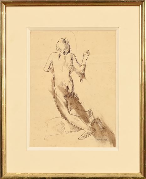 Nu féminin de dos - Carlo Carrà