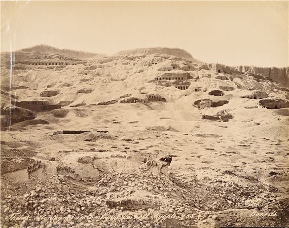 Thèbes, Montagne des tombeaux des rois de l'Égypte - Félix Bonfils