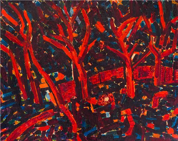 Forest landscape by Genko Genkov, circa 17