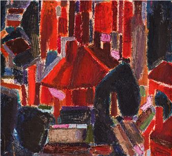 Landscape with houses [2000