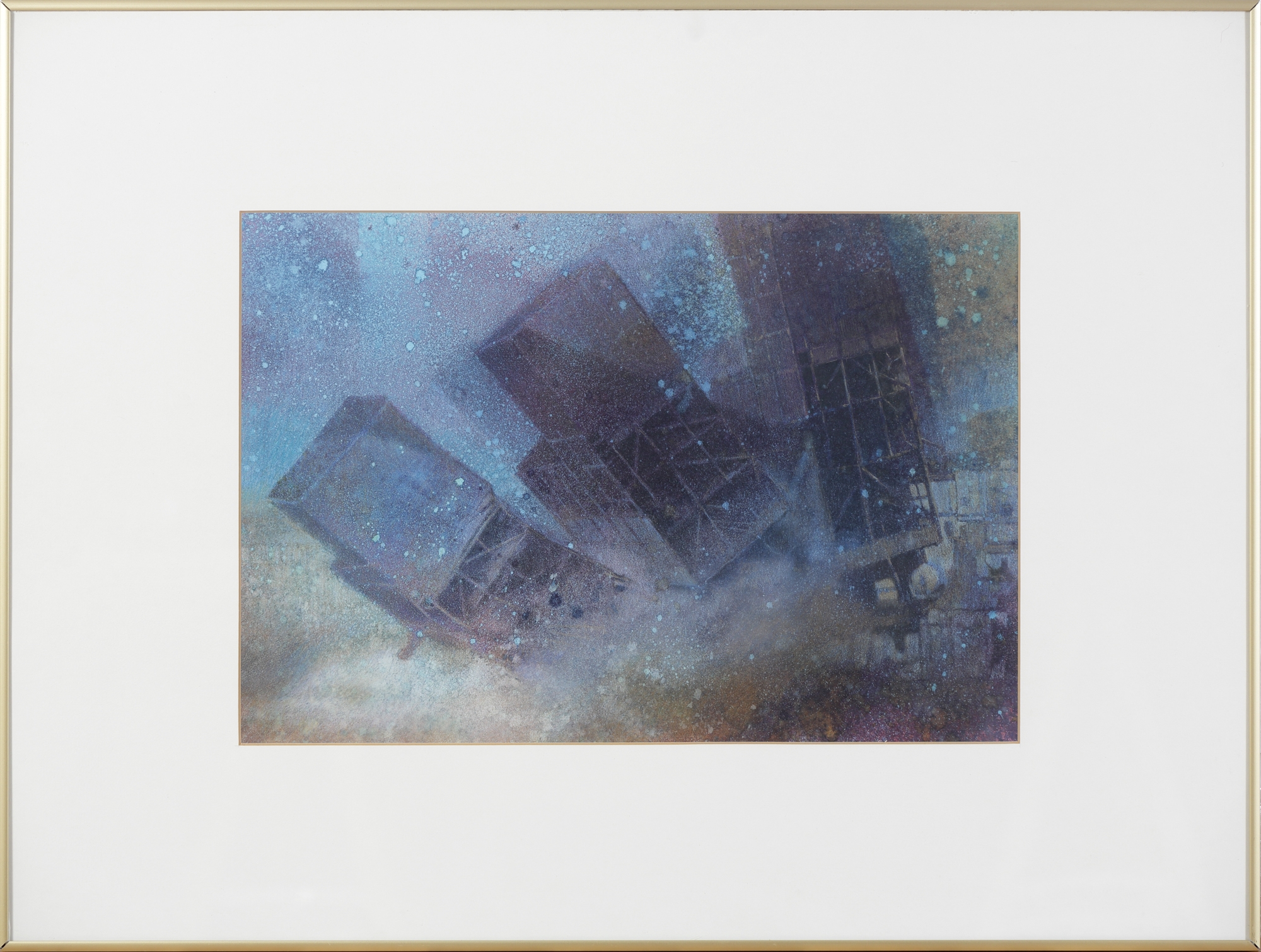 Artwork by Dietmar Gross, Das Neunkircher Eisenwerk, Made of gouache