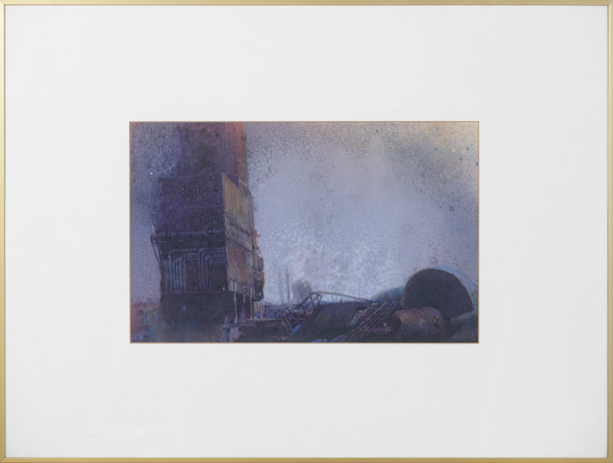 Artwork by Dietmar Gross, Das Neunkircher Eisenwerk, Made of gouache