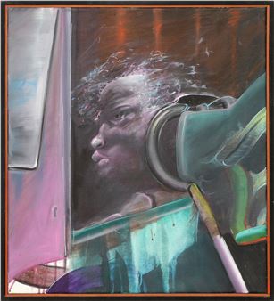 Komposition mit violettem Kopf - Lukas Kramer