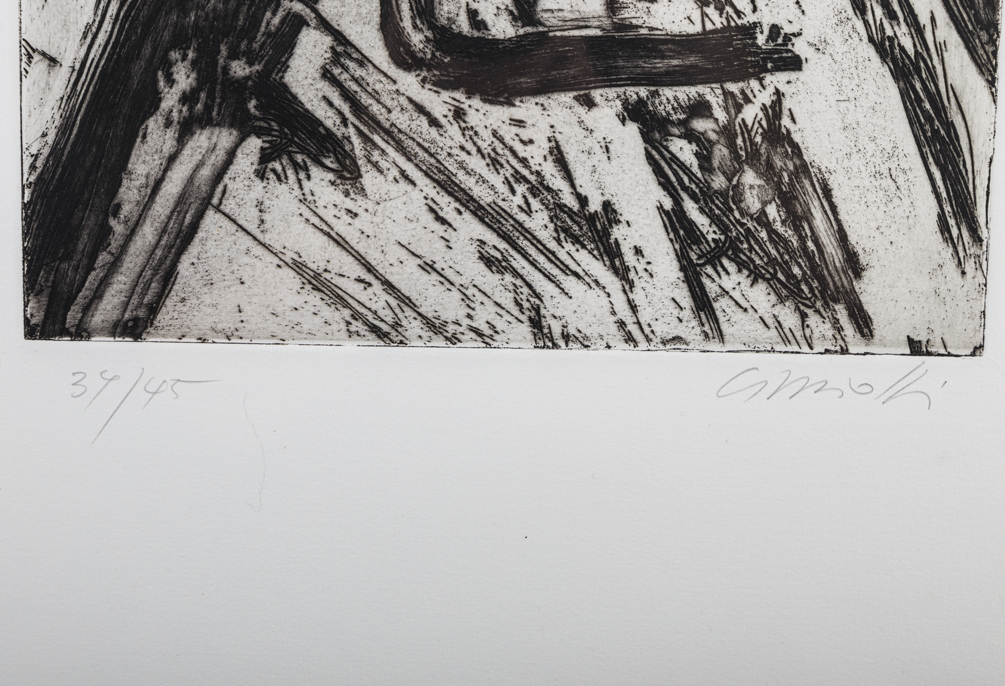 Artwork by Emil Cimiotti, Ohne Titel, Made of etching on copperplate paper