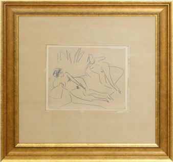 Zwei liegende weibliche Akte