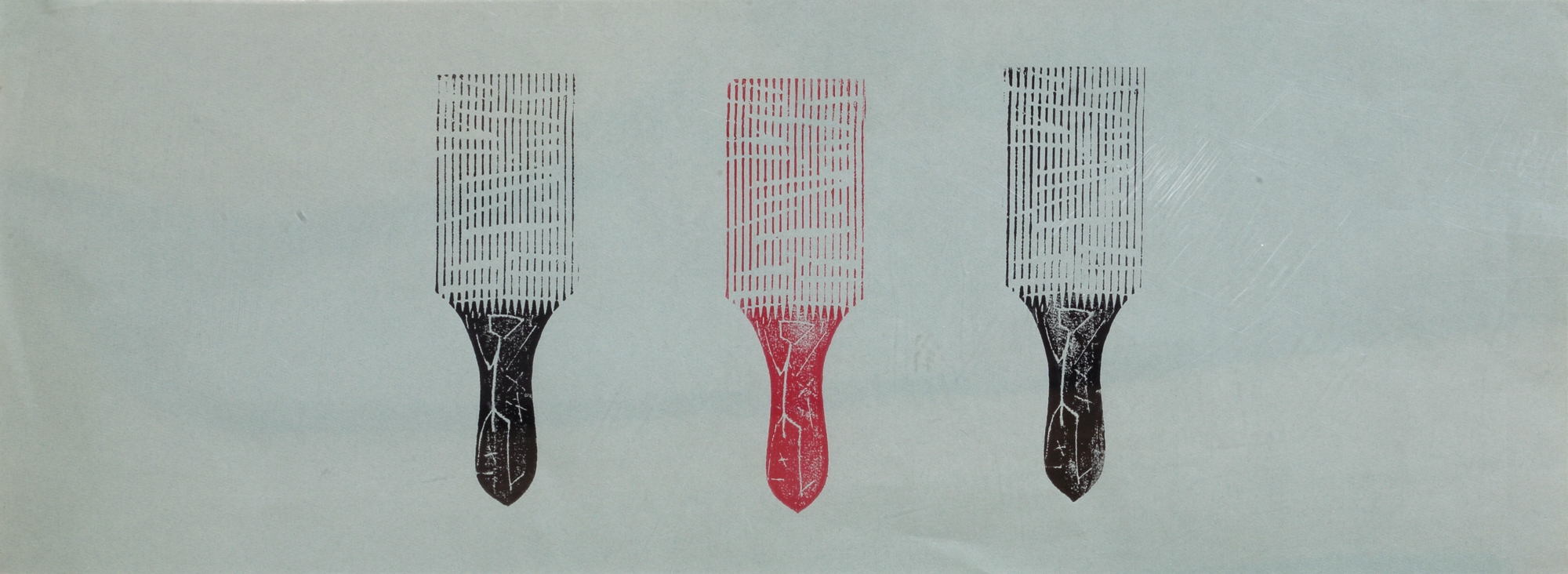 Artwork by A.R. Penck, Standart, Made of woodcut