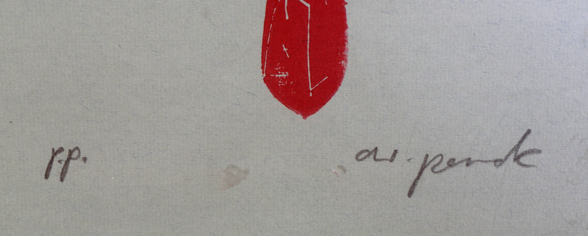 Artwork by A.R. Penck, Standart, Made of woodcut