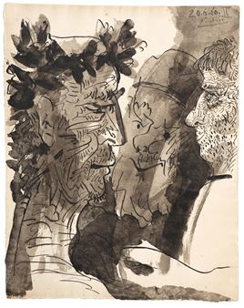 Trois têtes (Three Heads - Pablo Picasso