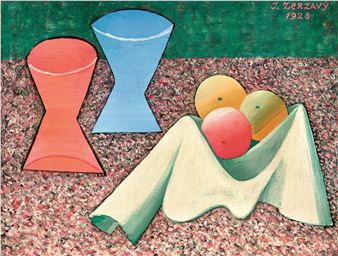 Still life with two vases