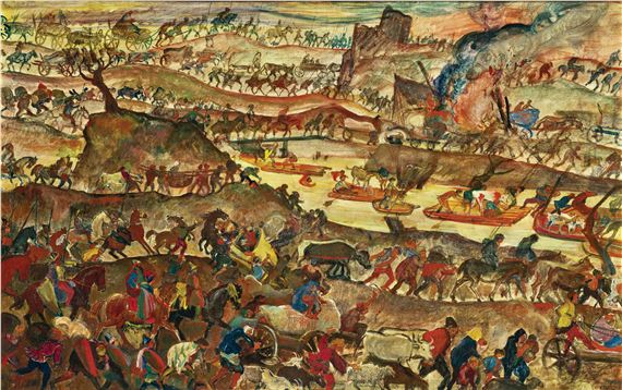 Die Völkerwanderung (The Migration by Oskar Laske, 1928