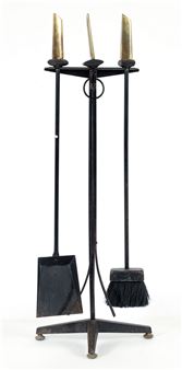 Set of Donald Deskey Fireplace Tools