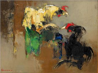 Compositie Vechthanen - Gerard Pieter Adolfs