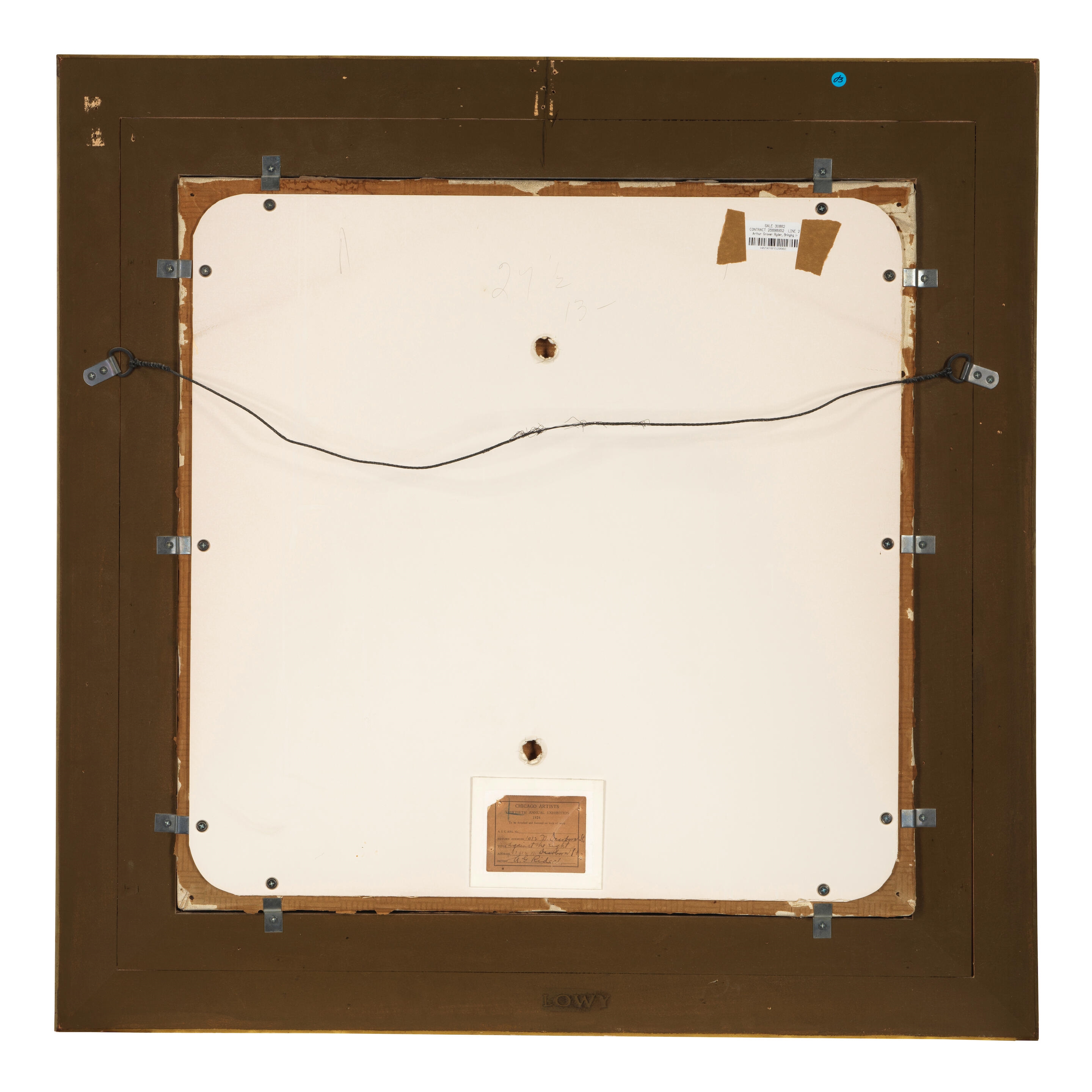 Artwork by Arthur Grover Rider, Against the Light, Made of oil on belgian linen