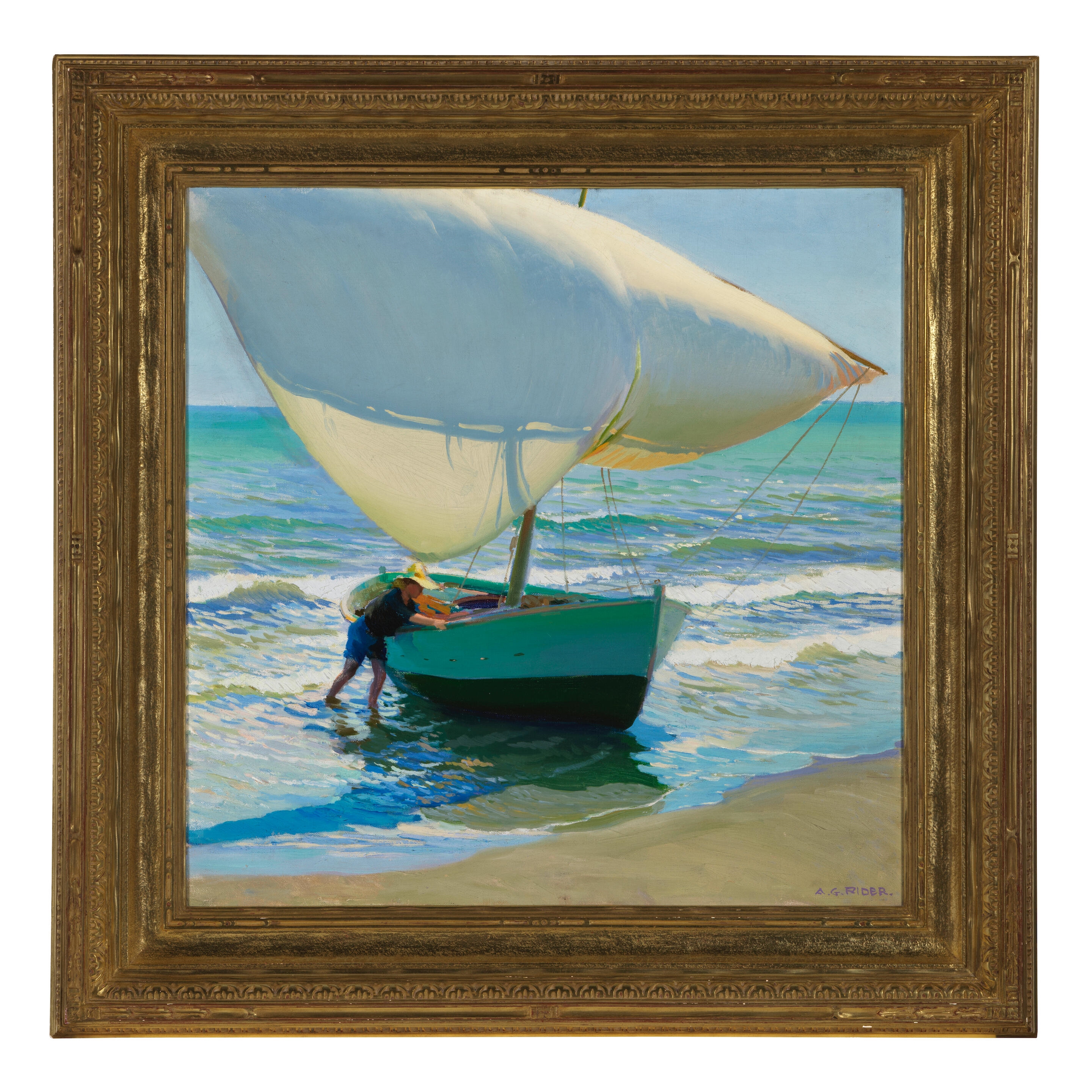 Artwork by Arthur Grover Rider, Against the Light, Made of oil on belgian linen