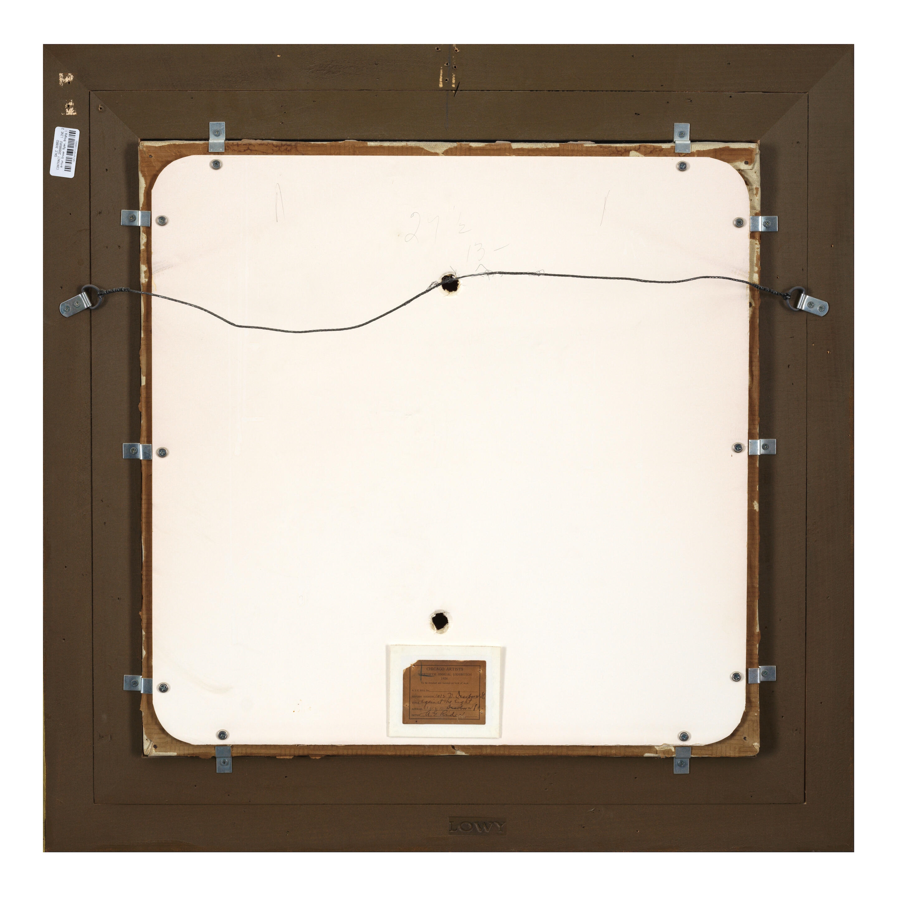 Artwork by Arthur Grover Rider, Against the Light, Made of oil on belgian linen