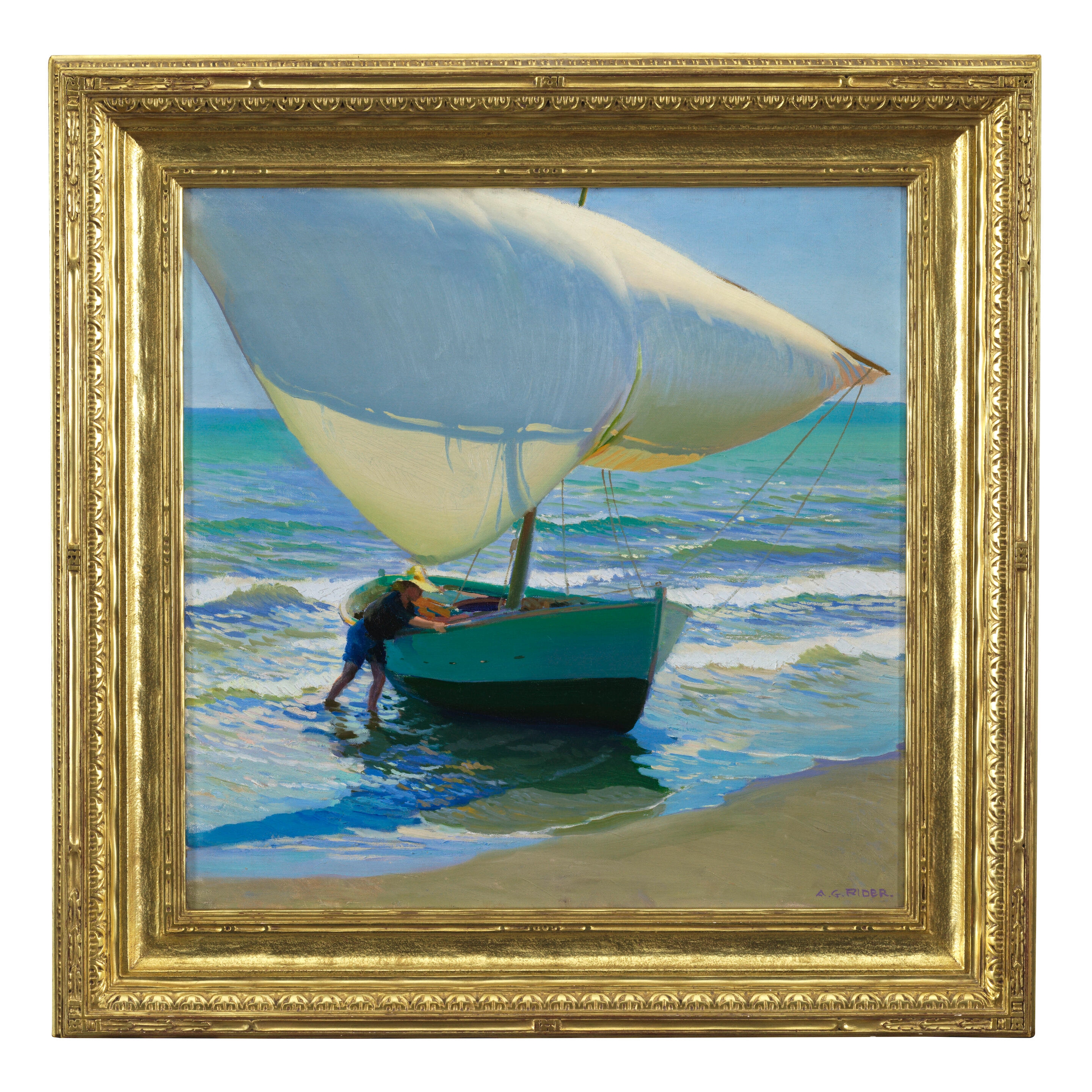 Artwork by Arthur Grover Rider, Against the Light, Made of oil on belgian linen