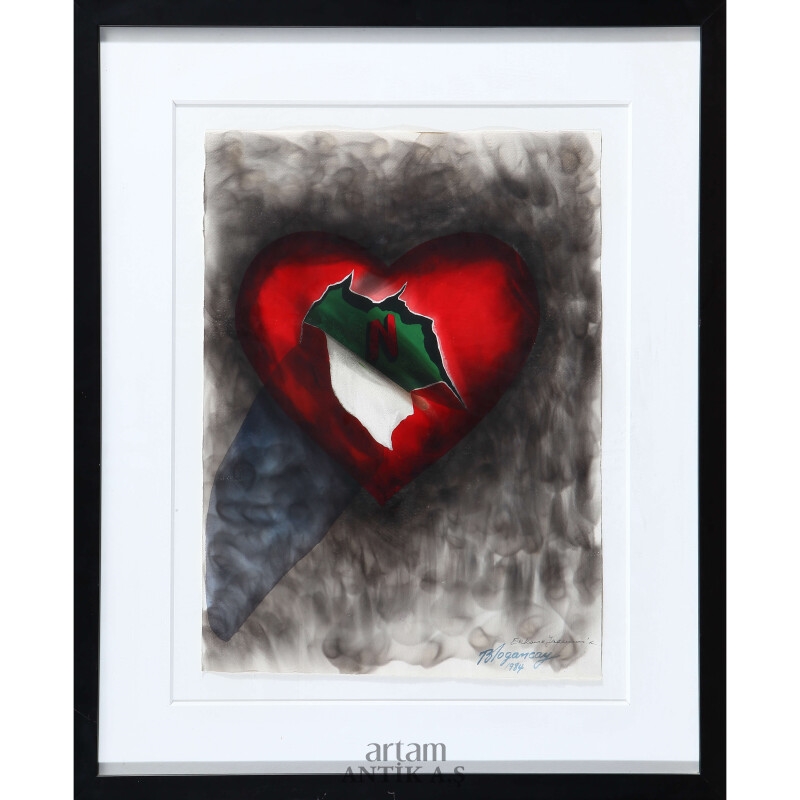 Artwork by Burhan Doğançay, N-sea, Made of Gouache On Paper