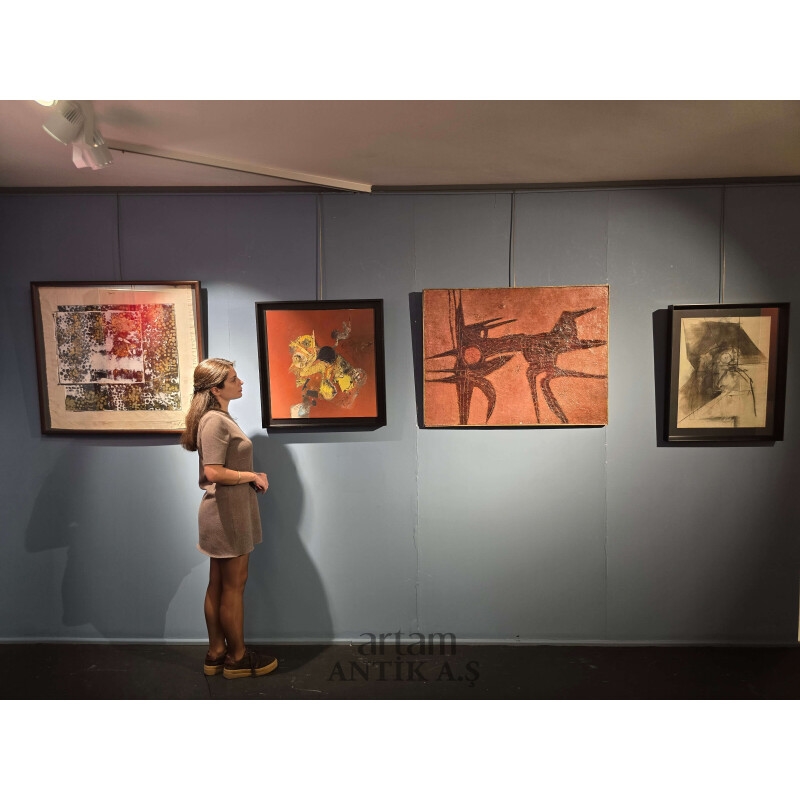 Artwork by Albert Bitran, Untitled, Made of Kağıt Üzerine Karışık Teknik