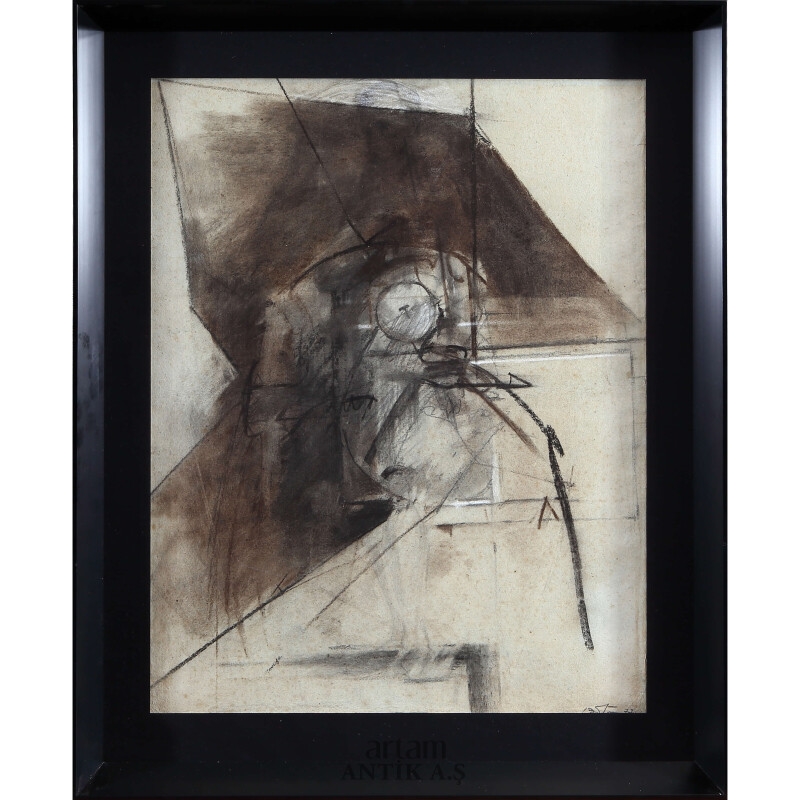 Artwork by Albert Bitran, Untitled, Made of Kağıt Üzerine Karışık Teknik