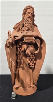 Estatueta em barro com S. Pedro - Joana Vasconcelos