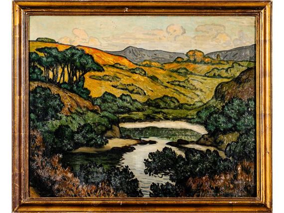 Paysage à la rivière - Maurice Chabas