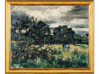 Cheval dans le prés - Gaston Sébire