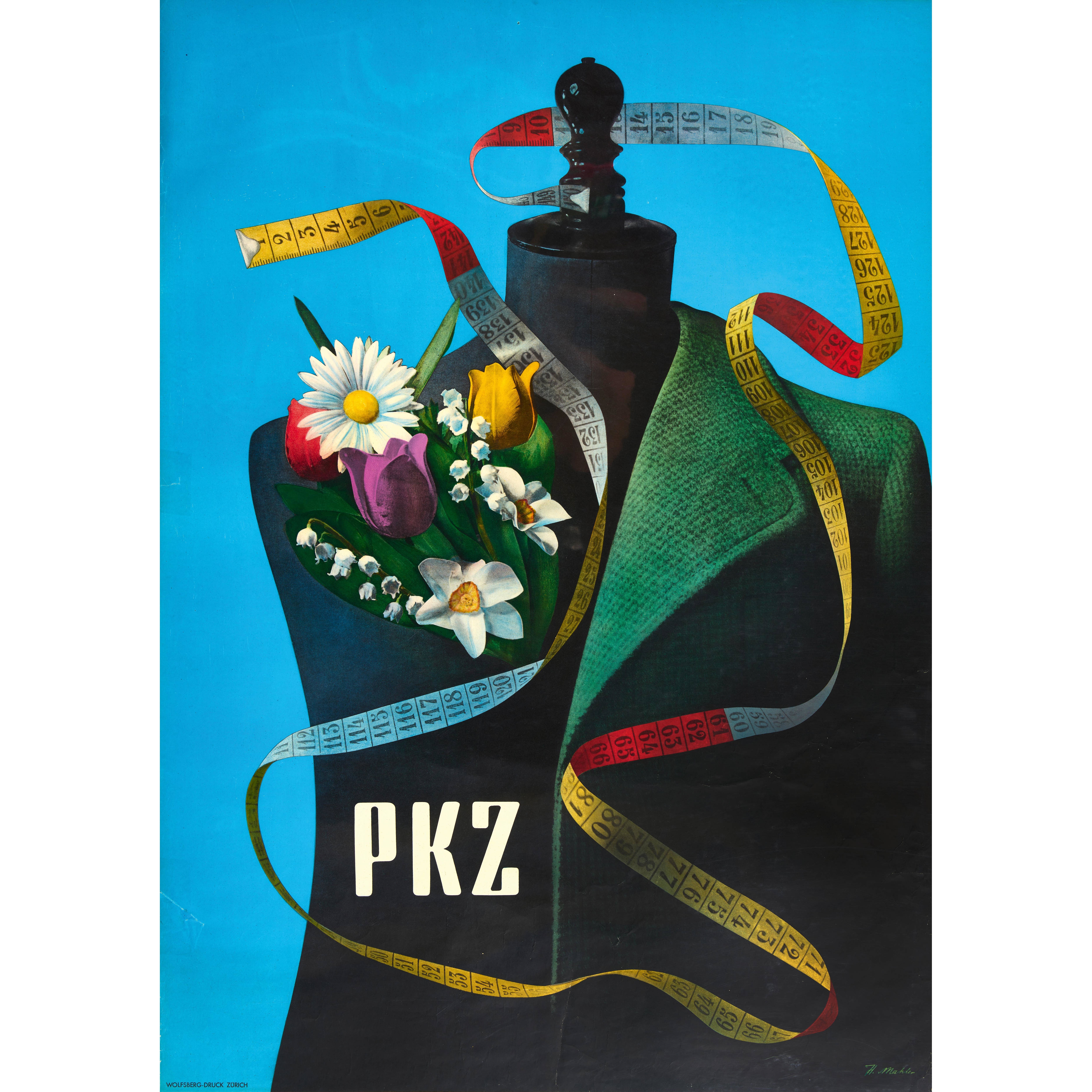 Artwork by Heinrich Mahler, PKZ, Made of color lithograph