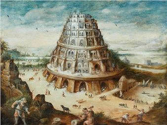 The Tower of Babel - Flemish School, 17th Century