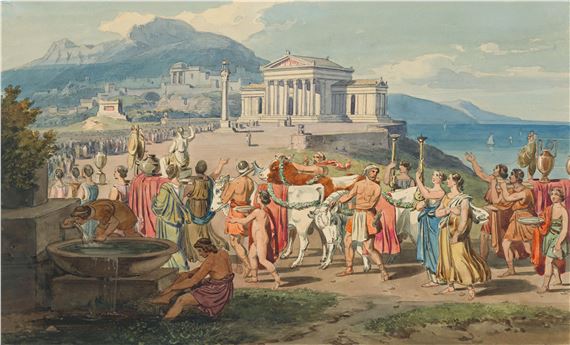 Sacrificial procession