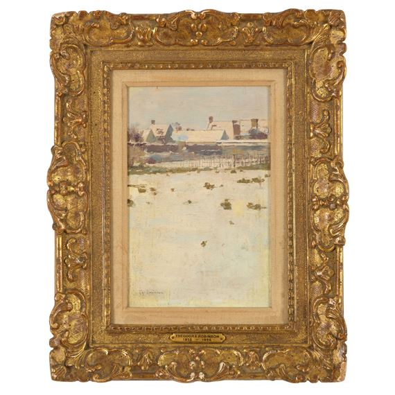 Winter Afternoon-Barbizon - Theodore Robinson