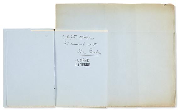 À même la terre. Paris : Éditions surréalistes, 1936. - Yves Tanguy