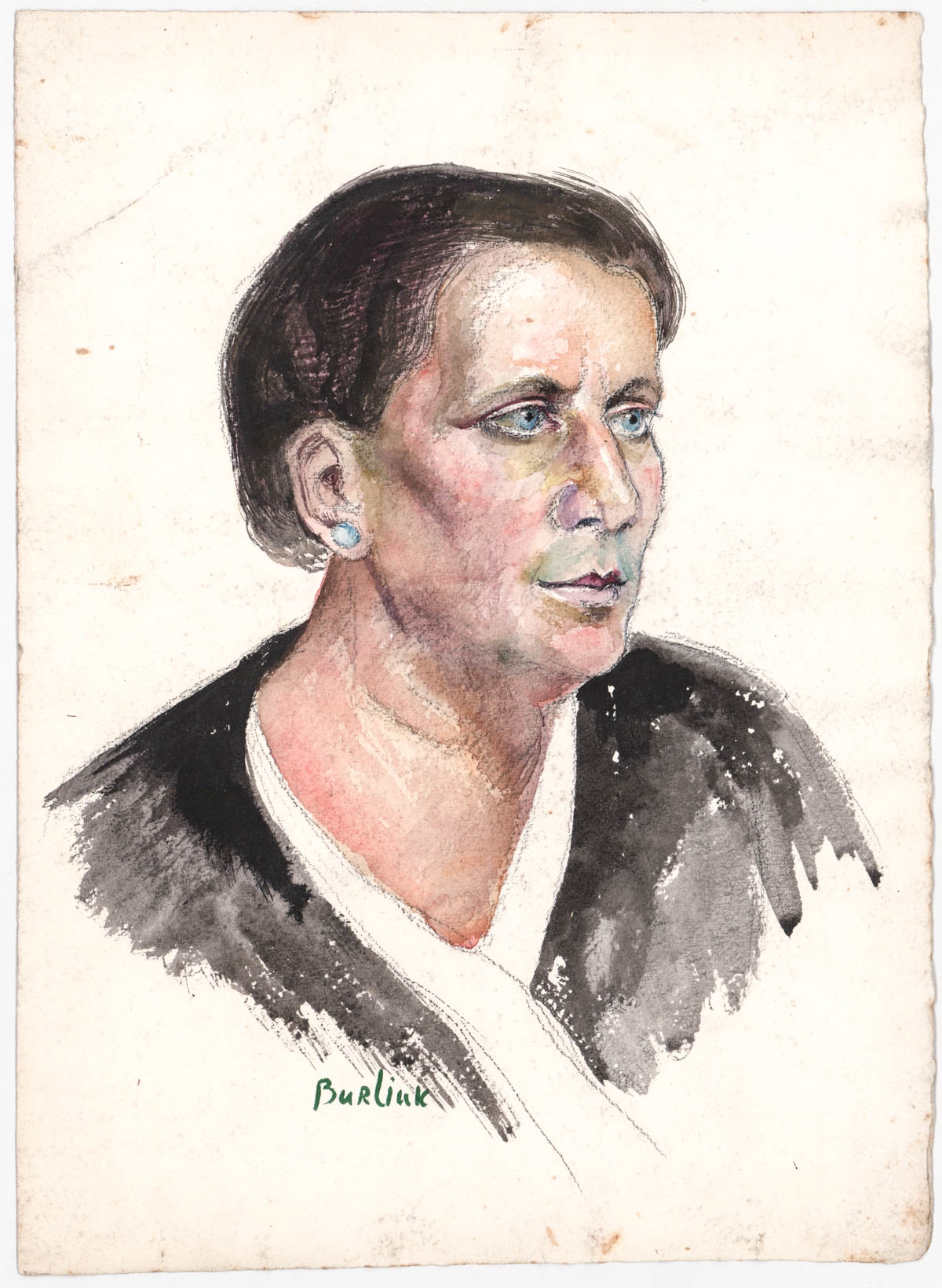 Artwork by David Burliuk, Original Portrait Drawings (4 works