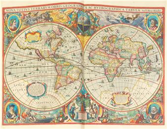 Atlas, ou Representation Du Monde Universel...Edition Nouvelle, 2 vol., Amsterdam, Henricus Hondius, 1633 - Jodocus Hondius