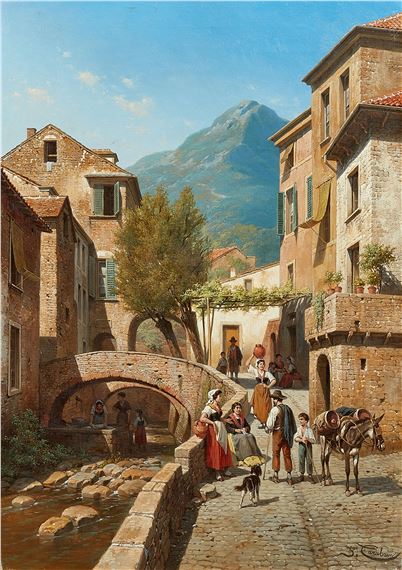 An alley in Monterosso al Mare by Jacques François Carabain, September 15, 1899