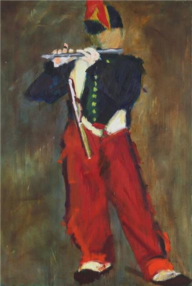 Soldier with a flute by Lise Malinovsky, 1984
