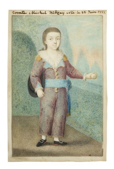 Portrait of Count Michel Witzay as a child by French School, 18th Century, second half of the 18th century