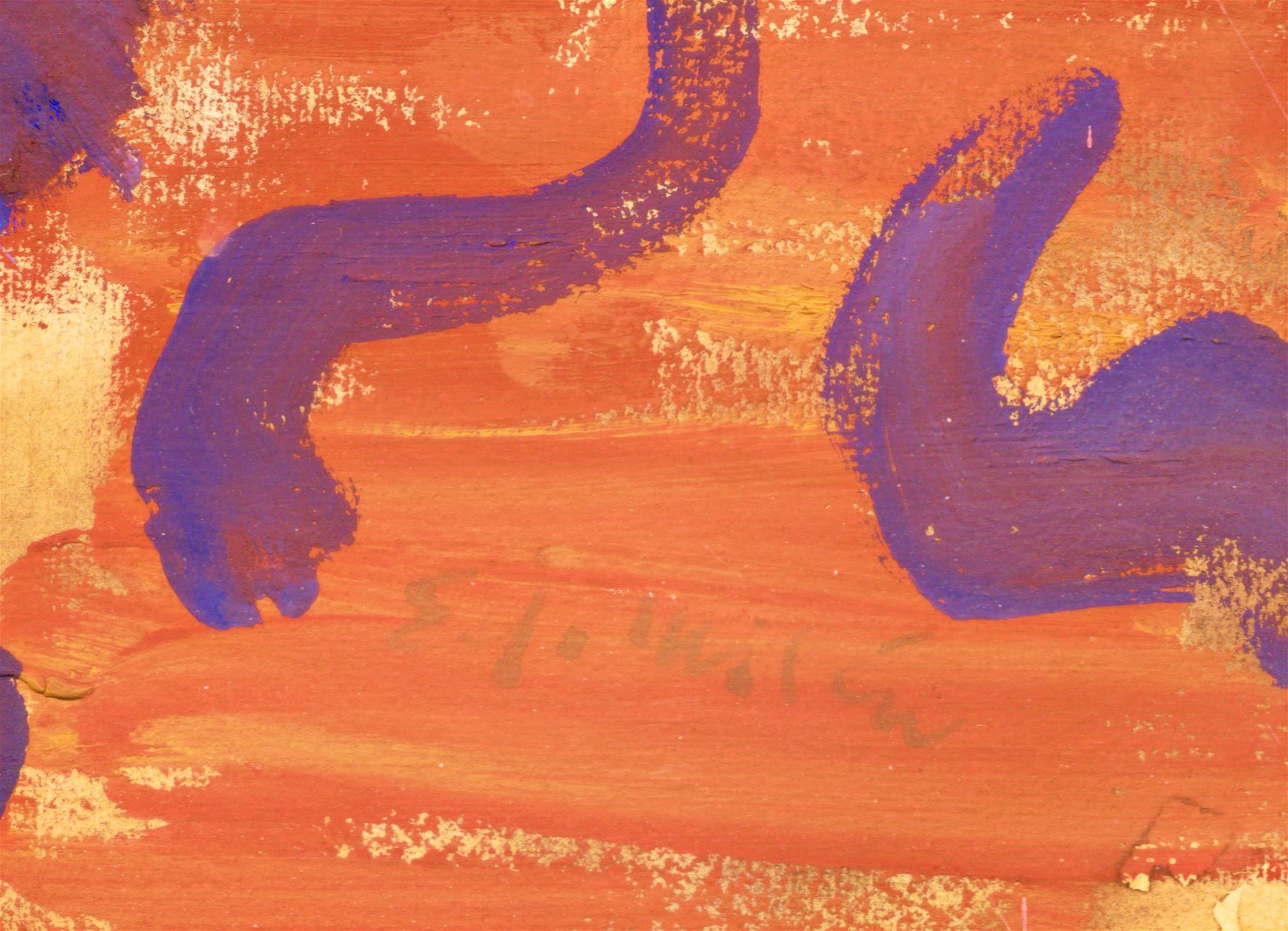 Artwork by Eduard Milén, Bohatá kytice ve váze, Made of Kombinovaná Technika, Barva/Karton