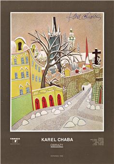 Plakát k výstavě - Karel Chaba