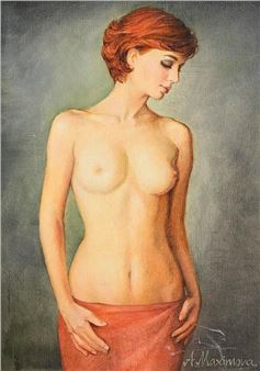 Standing Female - Nude Study - Angela Maximova